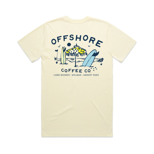 Offshore Coffee Co - Out Of Office Tee - Butter Yellow