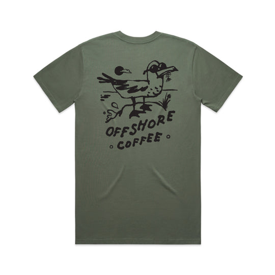 Offshore Coffee Co - Ocean Rat Tee - Cypress Green