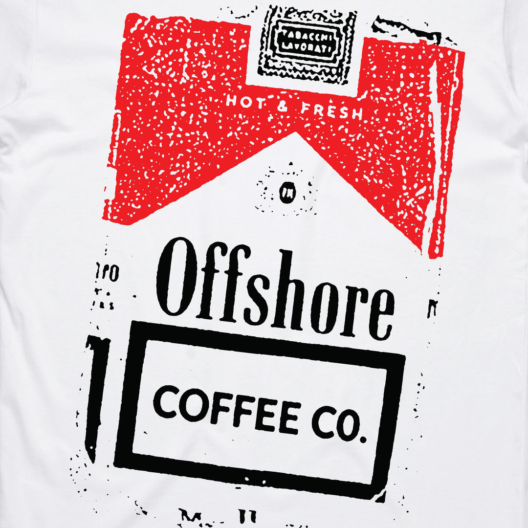 Offshore Coffee Co - Cigs Tee - White