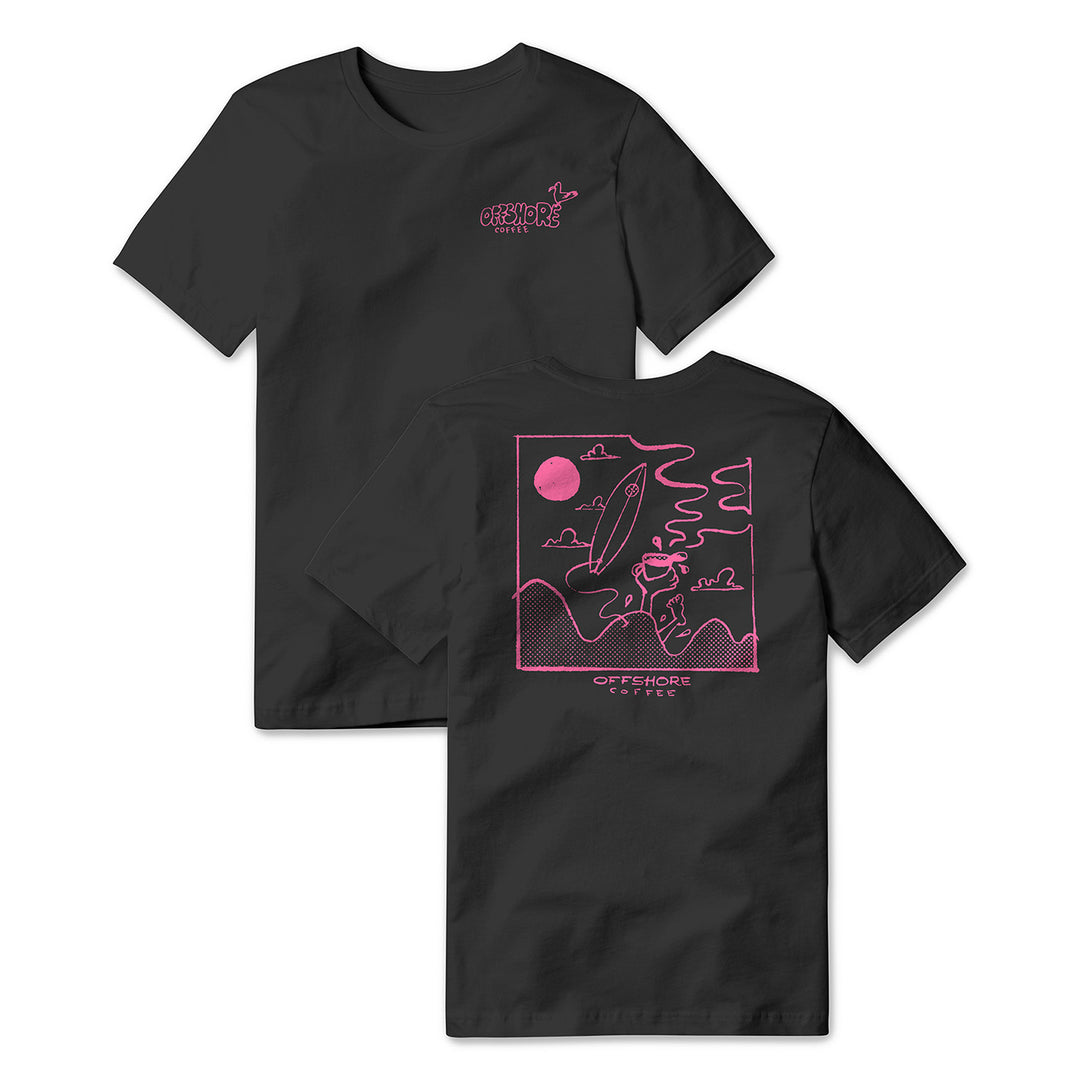 Daybreak Tee - Black / Pink