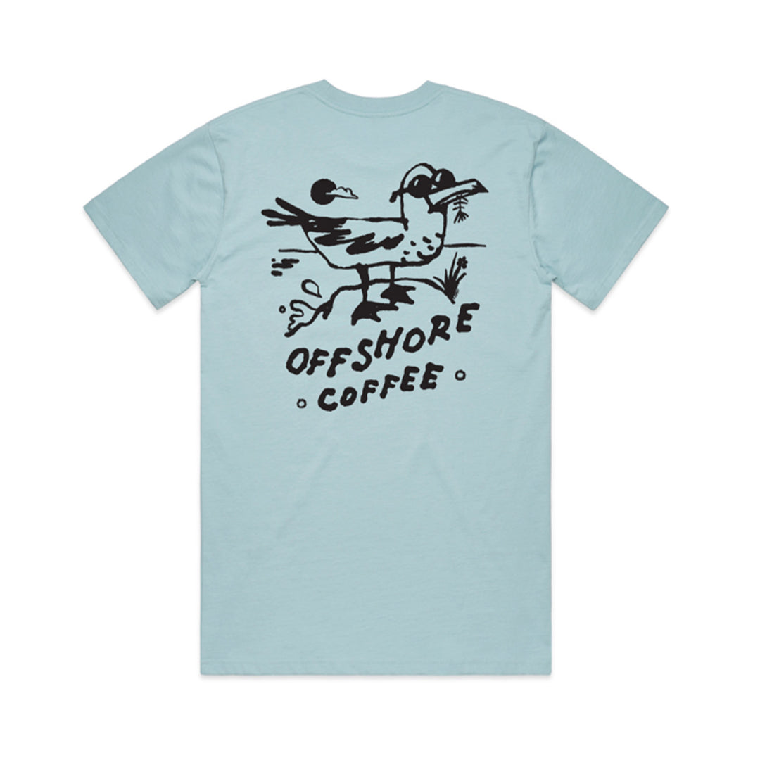 Offshore Coffee Co - Ocean Rat Tee - Pale Blue