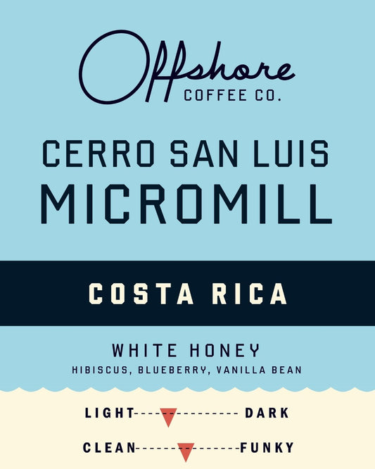 Costa Rica: Cerro San Luis Micromill White Honey